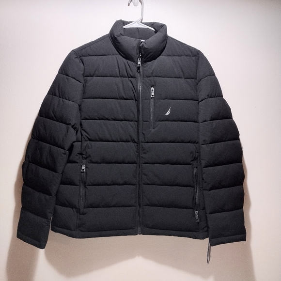 Nautica Mens Black Water & Wind Resistant Puffer Jacket - Picture 6 of 14